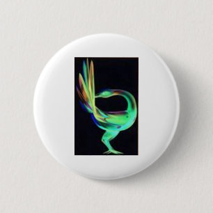 Sankofa-vogels Ronde Button 5,7 Cm