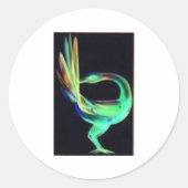 Sankofa-vogels Ronde Sticker (Voorkant)