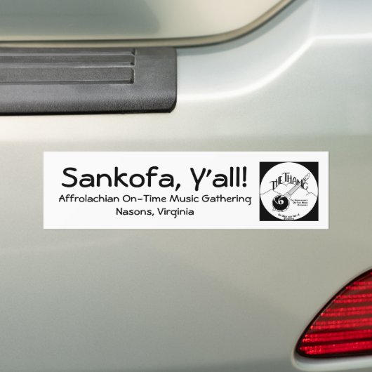 Sankofa, Y'all Bumpersticker (Op auto)