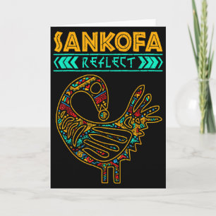 Sankofa zwarte geschiedenis Afro Afrikaanse trots  Kaart