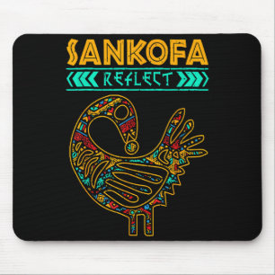 Sankofa zwarte geschiedenis Afro Afrikaanse trots  Muismat