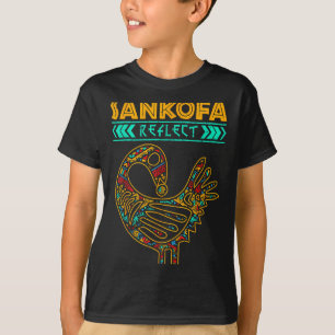 Sankofa Zwarte Geschiedenis Afro Afrikaanse Trots  T-shirt