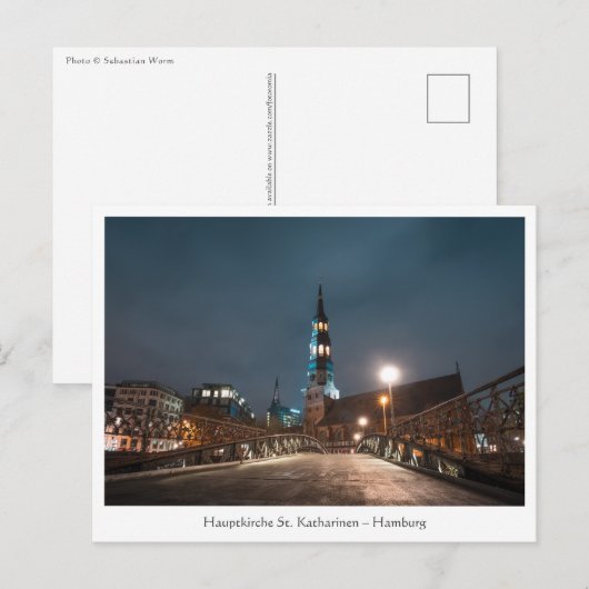 Sankt Katharinen Kirche Hamburg Briefkaart (Voorkant / Achterkant)