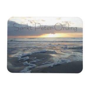 Sankt Peter-Ording, Strand, Noordzee, Duitsland Magneet