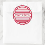 Sankt Pölten City Pride Emblem – Austria Identity Ronde Sticker (Tas)