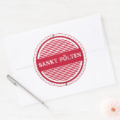 Sankt Pölten City Pride Emblem – Austrian Identity Ronde Sticker (Envelop)