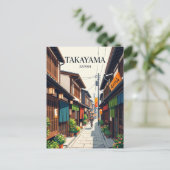 Sanmachi Suji-steeg Japan Briefkaart (Staand voorkant)
