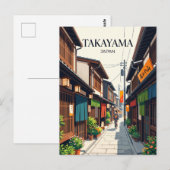 Sanmachi Suji-steeg Japan Briefkaart (Voorkant / Achterkant)