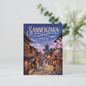 Sannenzaka-helling Japan Briefkaart (Staand voorkant)