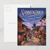 Sannenzaka-helling Japan Briefkaart (Voorkant / Achterkant)