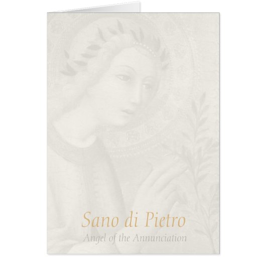 Sano di Pietro Annunciation angel CC0748 Hail Mary (Voorkant)