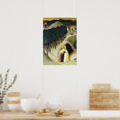 Sano di Pietro De bijeenkomst van Saint Anthony Poster (Keuken)