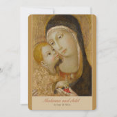 Sano di Pietro Tenderness madonna CC1079 Art card Kaart (Voorkant)