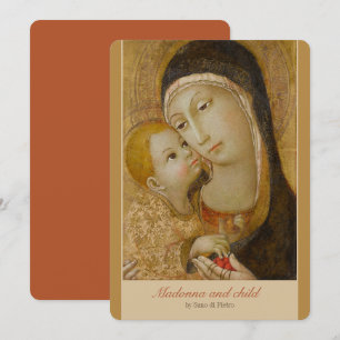 Sano di Pietro Tenderness madonna CC1079 Art card Kaart