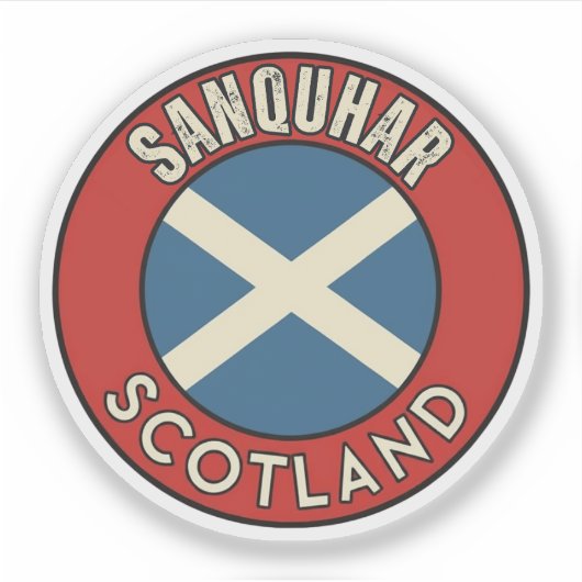 Sanquhar, Schotland Sticker (Voorkant)