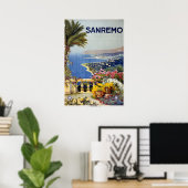 Sanremo Italië poster voor oldtimers (Thuiskantoor)