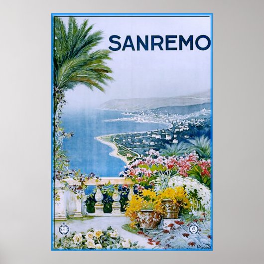 Sanremo, Italië Print (met grens) (Voorkant)