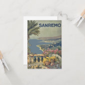  Sanremo Italië Reis Kaart (Voorkant / Achterkant in situ)