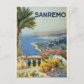Sanremo, Italië reisposter Briefkaart (Voorkant)