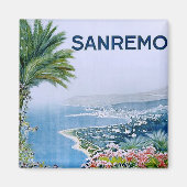 Sanremo, Italië Vierkante magneet (Voorkant)