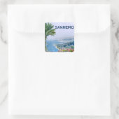 Sanremo, Italië Vierkante Stickers (Tas)
