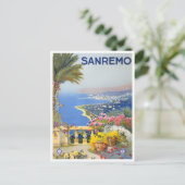 Sanremo Italië vintage Briefkaart (Staand voorkant)