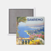 Sanremo Italië vintage Magneet (Voorkant / Achterkant)