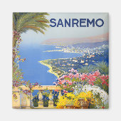 Sanremo Italië vintage Magneet (Voorkant)