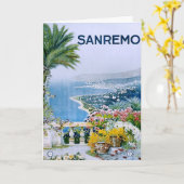Sanremo, Italië Wenskaart Kaart (Gele Bloem)