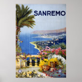 Sanremo Italy Travel Poster (Voorkant)