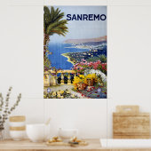 Sanremo Italy Travel Poster (Keuken)