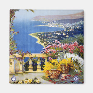Sanremo Italy Travel Poster Magneet