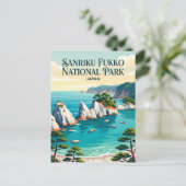 Sanriku Fukko Nationaal Park Japan Briefkaart (Staand voorkant)