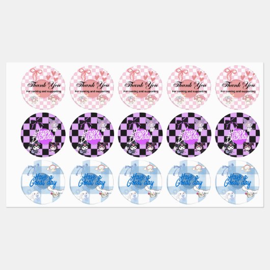 Sanrio characters stickers  (Vel)