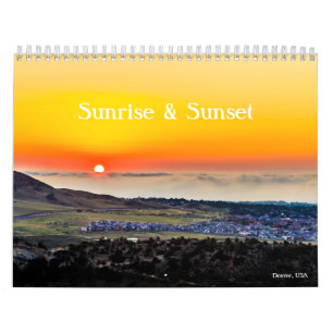 Sanrise en Sunset Kalender