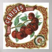 Sans Cerises Alcool  Label Poster (Voorkant)