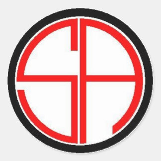 Sans Crosshairs Ronde Sticker