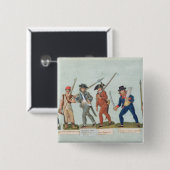 Sans Culotte Lighting zijn Pipe Vierkante Button 5,1 Cm (Voorkant /achterkant)