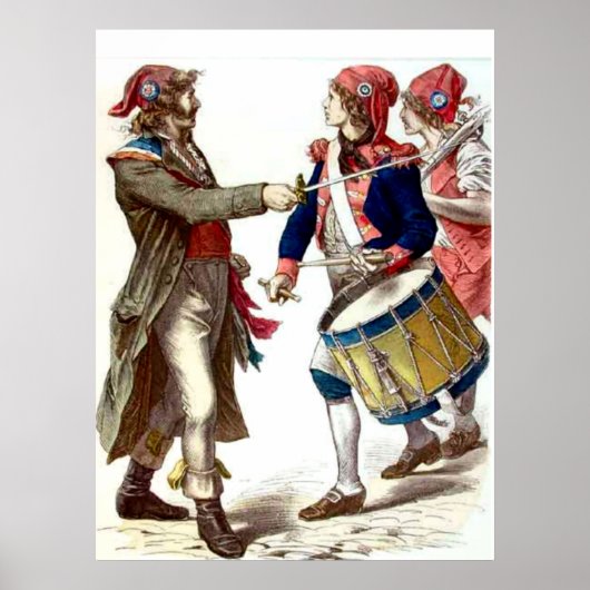 Sans culottes afdrukken poster (Voorkant)
