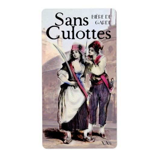 Sans Culottes Etiket (Voorkant)