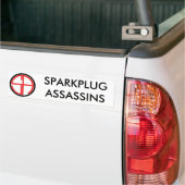 Sans kruisstoelen, SPARKPLUGASSASSASSINS Bumpersticker (Op Truck)