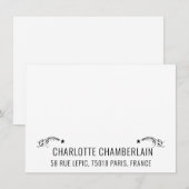  Sans Serif Name Decorative Shooting Stars Notitiekaartje (Voorkant / Achterkant)