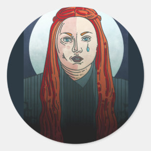 Sansa Stark Game of Thrones Ronde Sticker