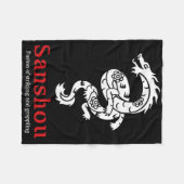 Sanshou Dragon Sanda Chinese Boksen Vechtkunsten _ Fleece Deken (Voorkant (Horizontaal))