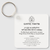 Sanskrit Gyatri Mantra Sleutelhanger (Voorkant)