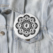 Sanskrit Mandala Ronde Button 4,0 Cm (In situ)
