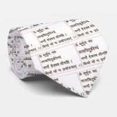 sanskrit mantra:  De vier doelstellingen van het m Stropdas (Opgerold)
