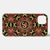 Sanskrit Om Gold + Red Baroque Case-Mate iPhone Case (Achterkant (horizontaal))