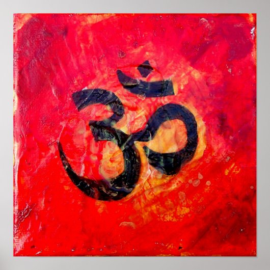 Sanskrit Om Symbol Poster (Voorkant)