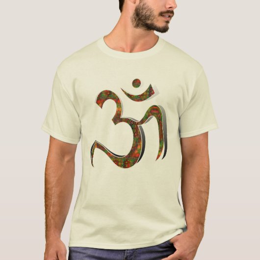 Sanskrit Yoga OM Meditation Namaste T-shirt (Voorkant)